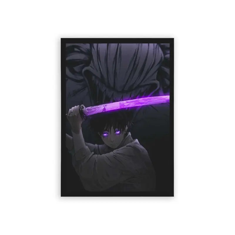 Jujutsu Kaisen 'Infernal Eyes' Framed Poster Black Hard Fiber