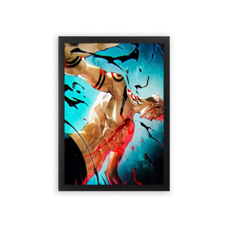 Jujutsu Kaisen 'The Power Within' Framed Poster Black Premium Wood