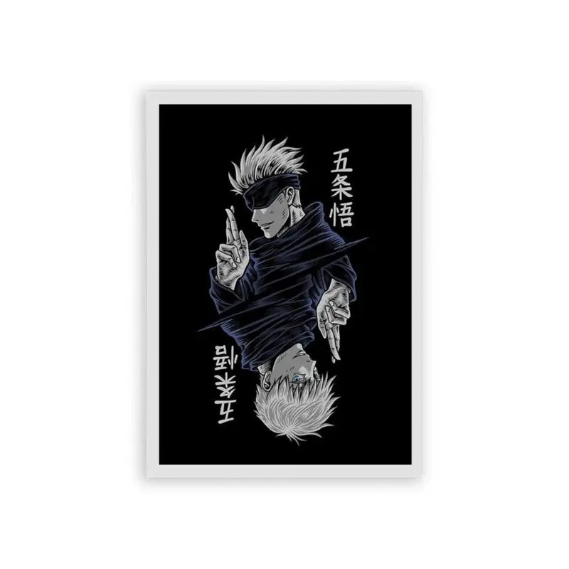 Jujutsu Kaisen 'Duality' Framed Poster White Hard Fiber