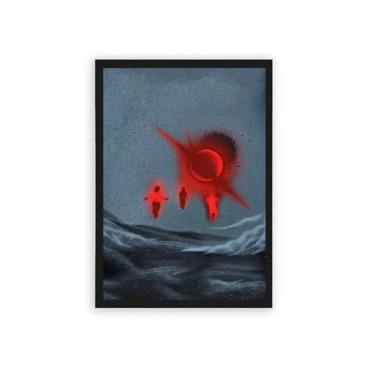 Kanye West 'Beings of Light' Framed Poster Black Hard Fiber