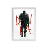 Kanye West 'Incognito' Framed Poster White Premium Wood