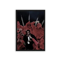 Kendrick Lamar 'Live Miracle' Framed Poster Black Hard Fiber