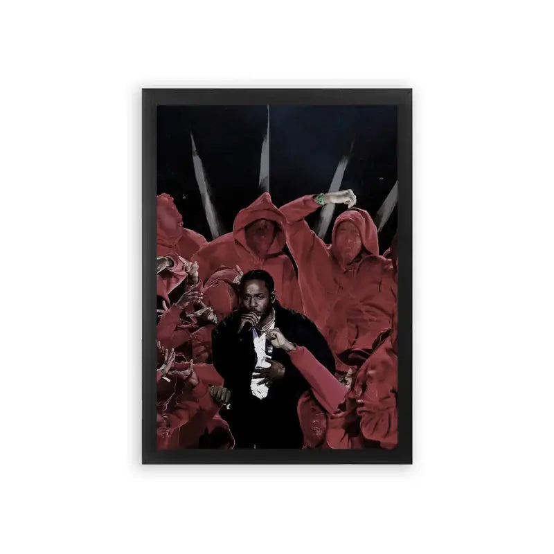 Kendrick Lamar 'Live Miracle' Framed Poster Black Premium Wood