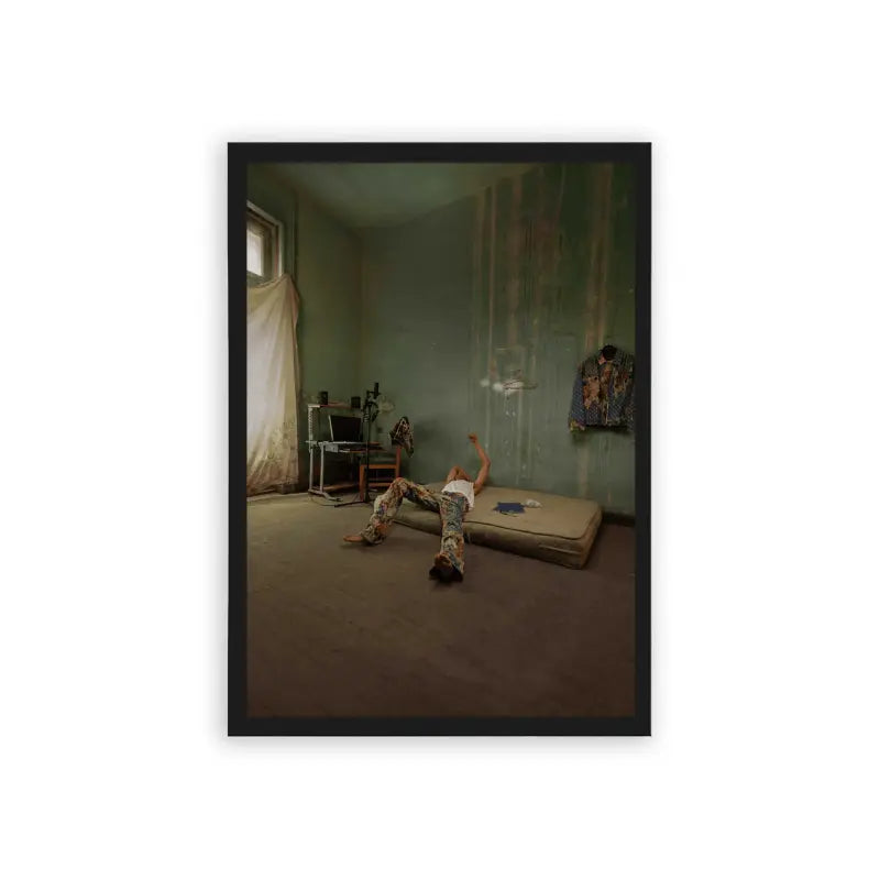 Marwan Pablo 'The Last Piece of Art' Framed Poster Black Hard Fiber