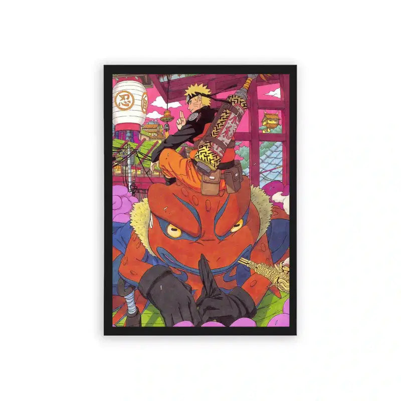 Naruto 'Ninja Legacy' Framed Poster Black Hard Fiber