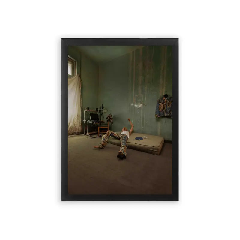 Marwan Pablo 'The Last Piece of Art' Framed Poster Black Premium Wood