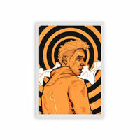 Marwan Pablo 'Urban Vortex' Framed Poster White Hard Fiber