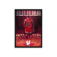 Michael Jordan 'Most Awarded' Framed Poster Black Hard Fiber