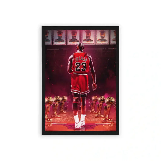 Michael Jordan 'Most Awarded' Framed Poster Black Hard Fiber