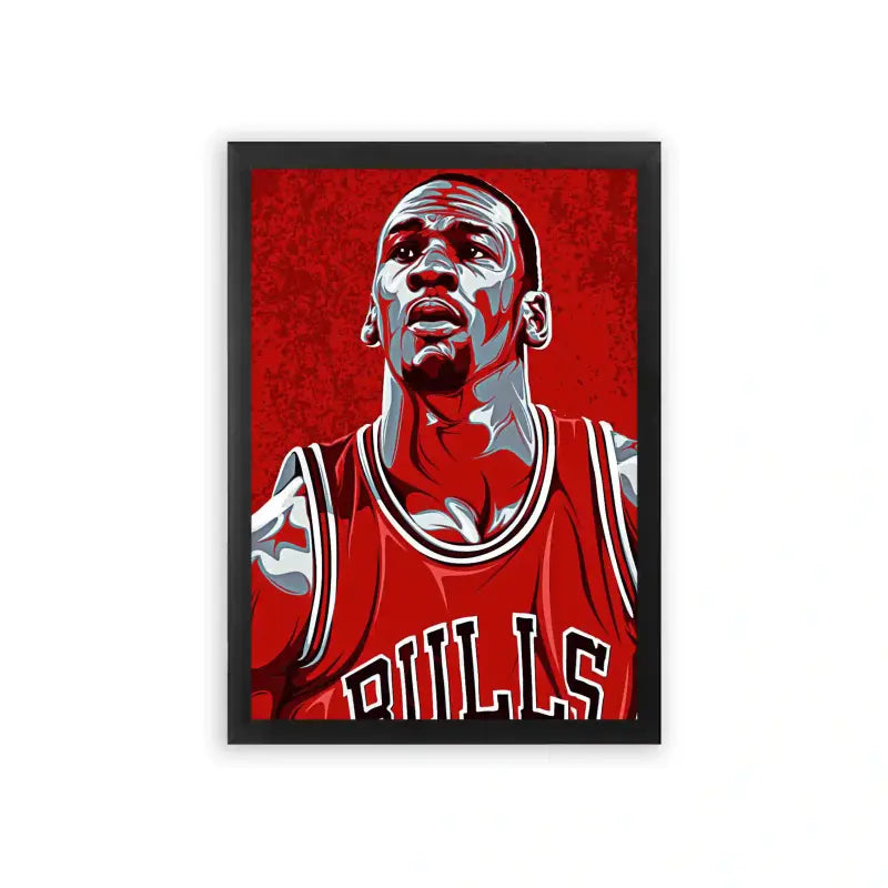 Michael Jordan 'Basketball Legend' Framed Poster Black Premium Wood