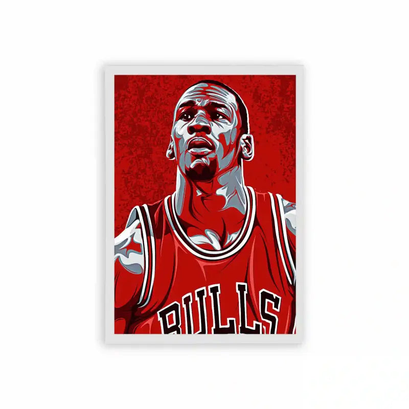 Michael Jordan 'Basketball Legend' Framed Poster White Hard Fiber