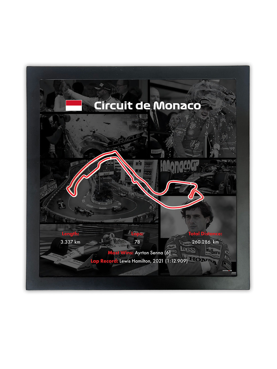 F1 Framed Track 'Monaco'