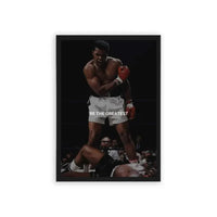 Muhammad Ali 'Be The Greatest' Framed Poster Black Hard Fiber