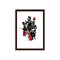 Muhammad Ali 'The Greatest' Framed Poster Brown Premium Wood