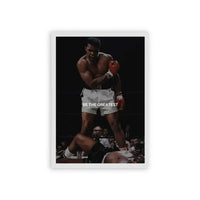 Muhammad Ali 'Be The Greatest' Framed Poster White Hard Fiber