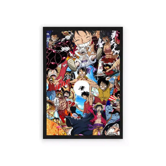 One Piece 'Adventure on The Horizon' Framed Poster Black Hard Fiber