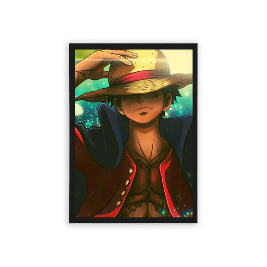 One Piece 'The Will of D' Framed Poster Black Hard Fiber