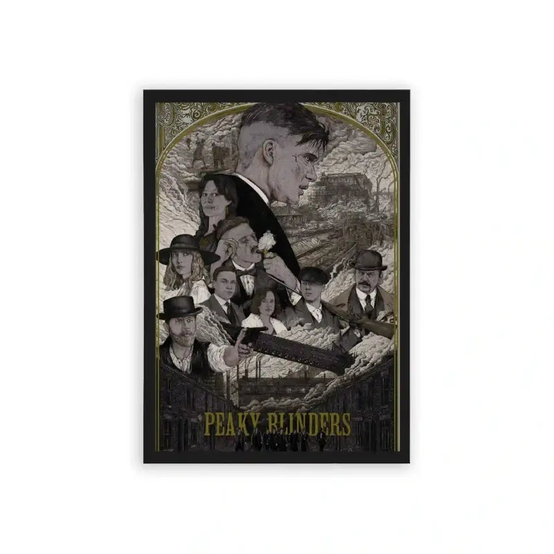 Peaky Blinders 'Birmingham's Finest' Framed Poster Black Hard Fiber