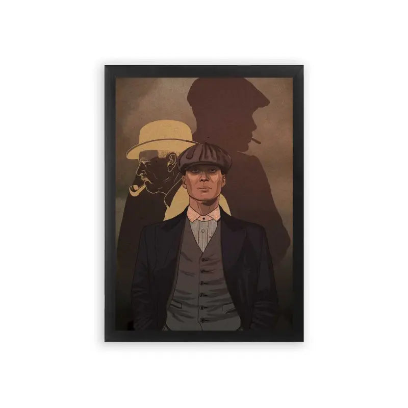 Peaky Blinders 'Empire of Smoke' Framed Poster Black Premium Wood