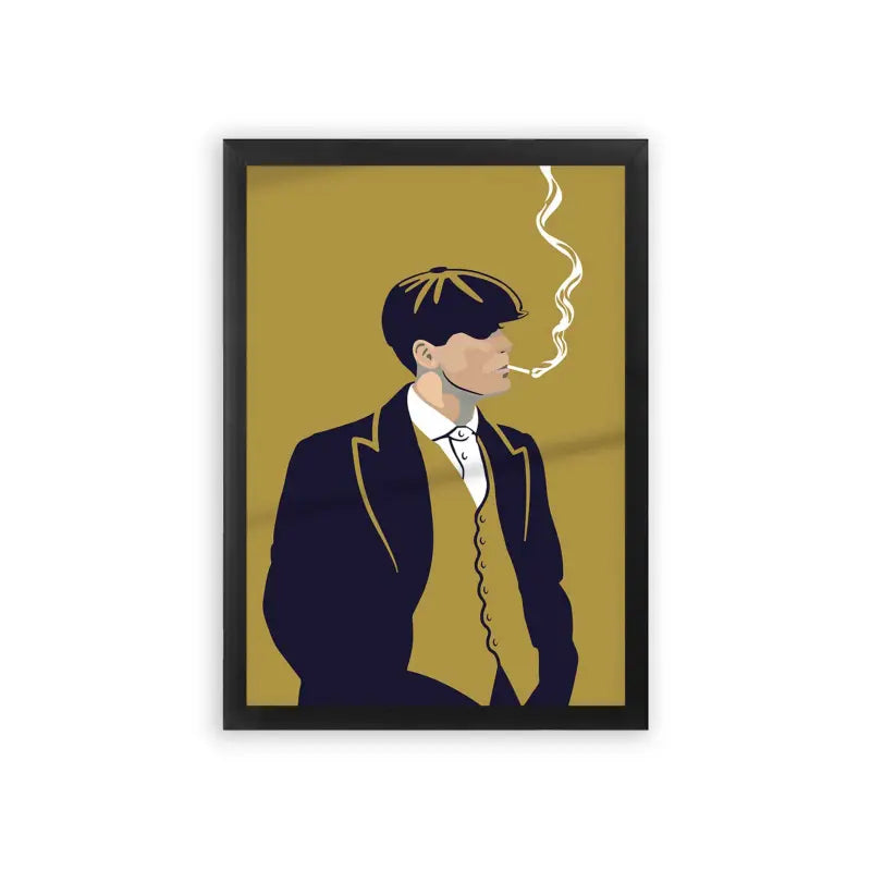 Peaky Blinders 'Suits and Schemes' Framed Poster Black Premium Wood