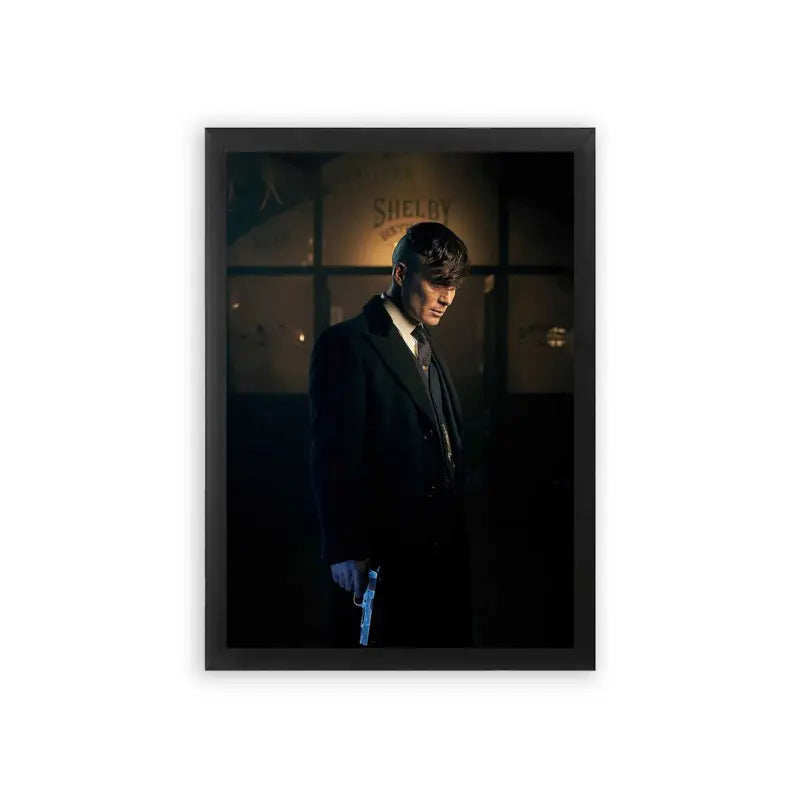 Peaky Blinders 'Twilight of Shelby' Framed Poster Black Premium Wood