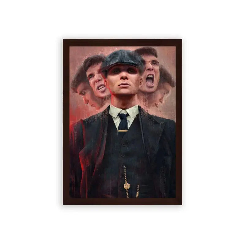 Peaky Blinders 'The Order of The Peaky Blinders' Framed Poster Brown Premium Wood