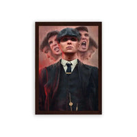Peaky Blinders 'The Order of The Peaky Blinders' Framed Poster Brown Premium Wood