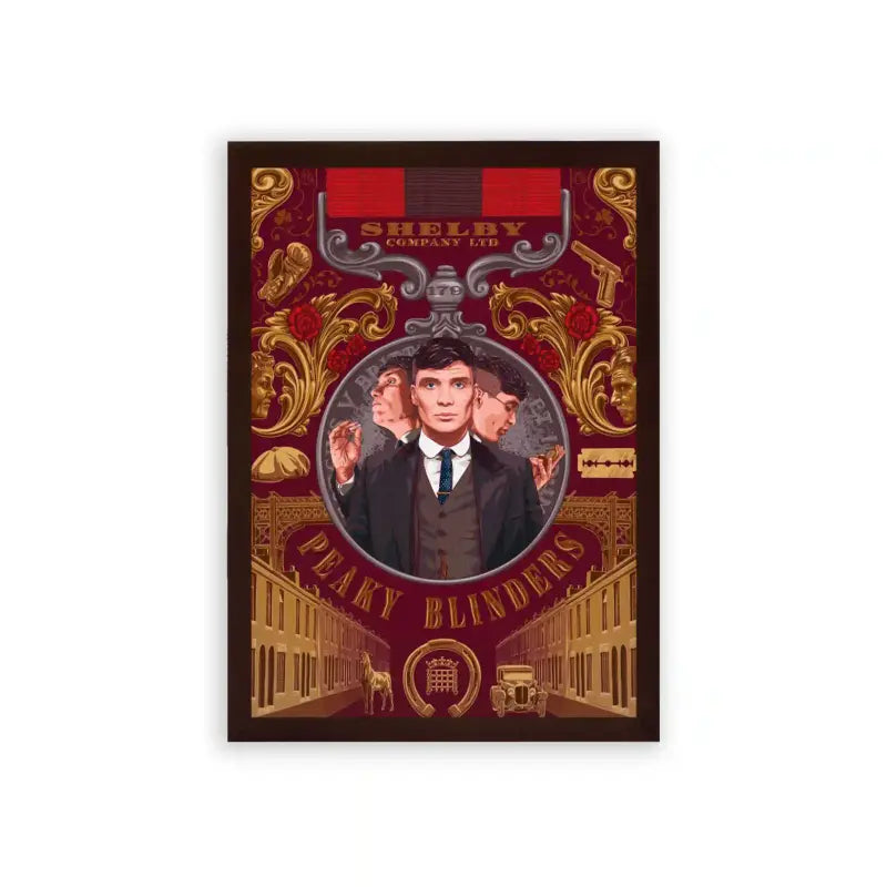 Peaky Blinders 'The Shelby Legacy' Framed Poster Brown Premium Wood