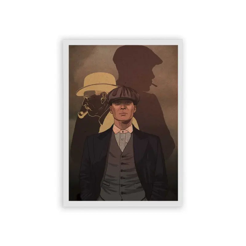 Peaky Blinders 'Empire of Smoke' Framed Poster White Hard Fiber