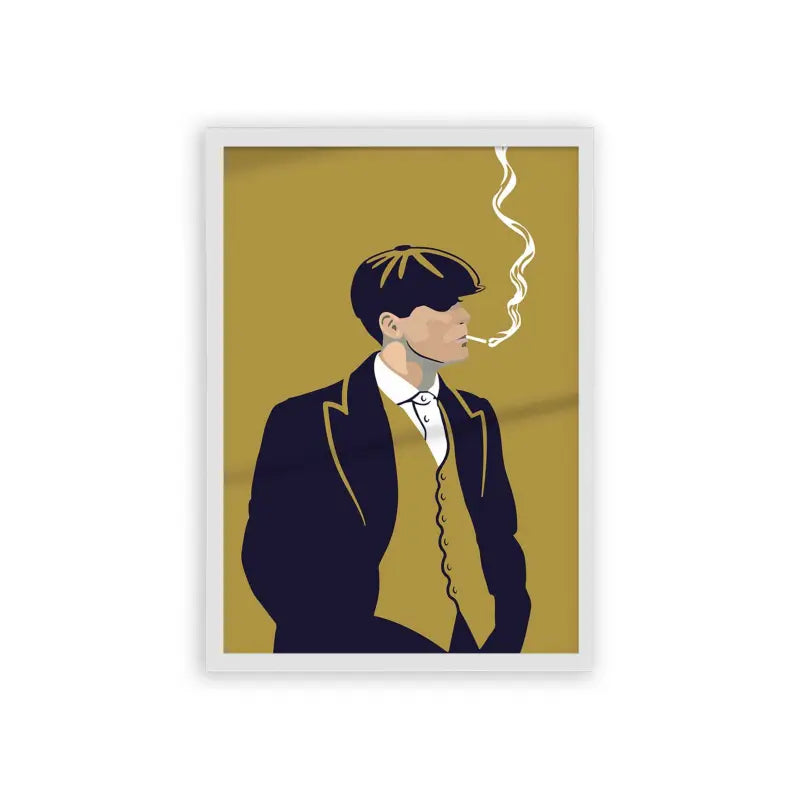 Peaky Blinders 'Suits and Schemes' Framed Poster White Hard Fiber