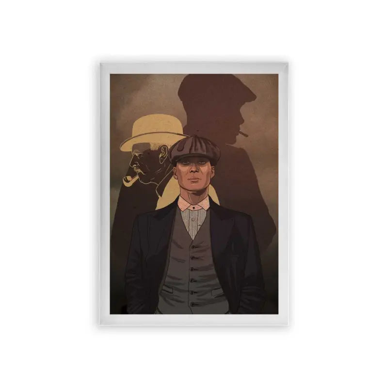 Peaky Blinders 'Empire of Smoke' Framed Poster White Premium Wood