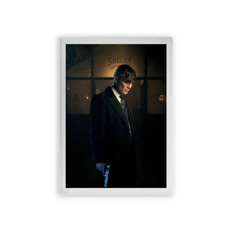 Peaky Blinders 'Twilight of Shelby' Framed Poster White Premium Wood