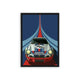 Porsche 'Power' Framed Poster Black Hard Fiber