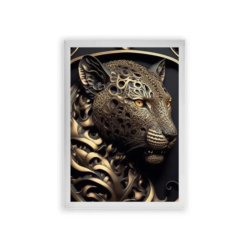 The Immortal Leopard Framed Poster White Premium Wood