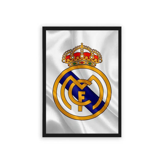 Real Madrid 'Football Royalty' Framed Poster Black Hard Fiber