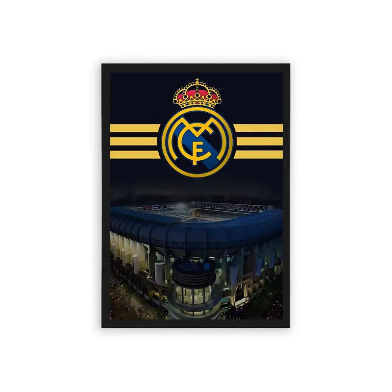 Real Madrid 'Madridista Pride' Framed Poster Black Hard Fiber