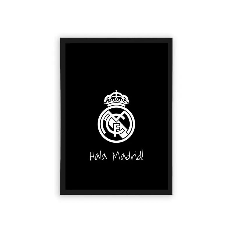 Real Madrid 'Pure Passion' Framed Poster Black Hard Fiber