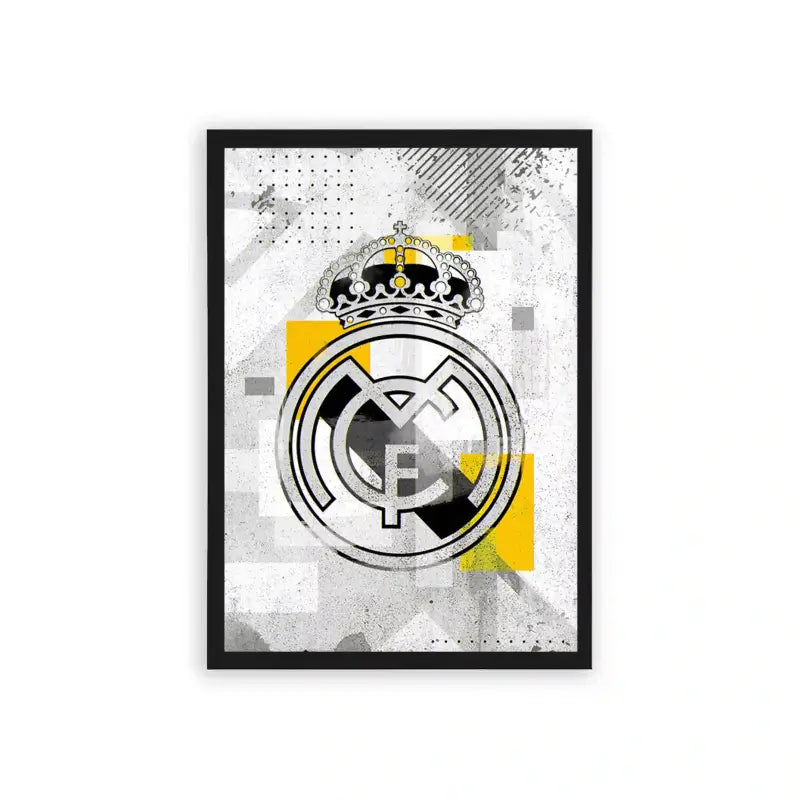 Real Madrid 'Royal Legacy' Framed Poster Black Hard Fiber