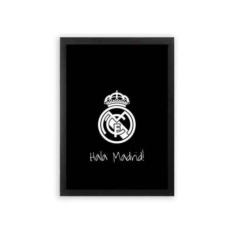 Real Madrid 'Pure Passion' Framed Poster Black Premium Wood