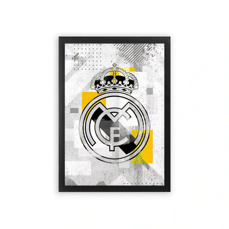 Real Madrid 'Royal Legacy' Framed Poster Black Premium Wood