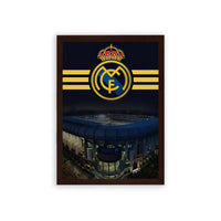 Real Madrid 'Madridista Pride' Framed Poster Brown Premium Wood