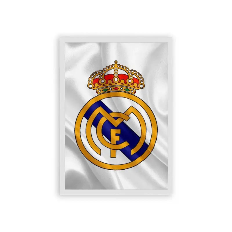 Real Madrid 'Football Royalty' Framed Poster White Hard Fiber