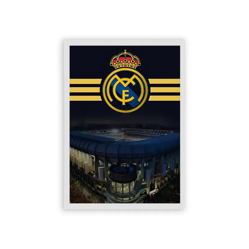 Real Madrid 'Madridista Pride' Framed Poster White Hard Fiber