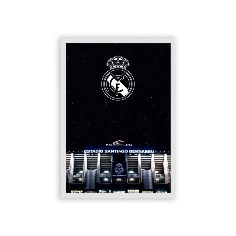 Real Madrid 'Midnight Majesty' Framed Poster White Hard Fiber