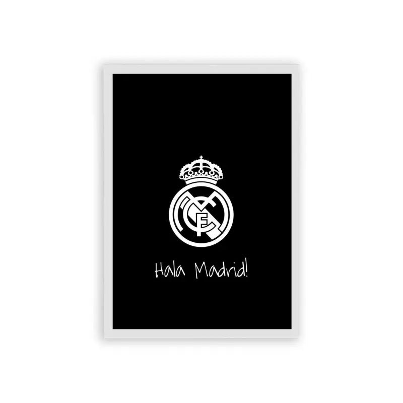 Real Madrid 'Pure Passion' Framed Poster White Hard Fiber