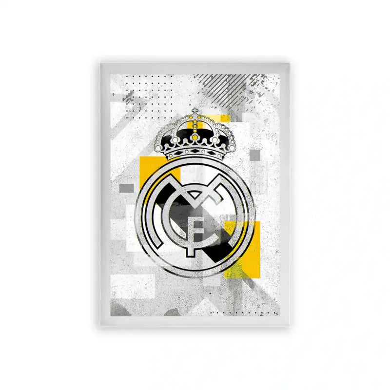 Real Madrid 'Royal Legacy' Framed Poster White Premium Wood