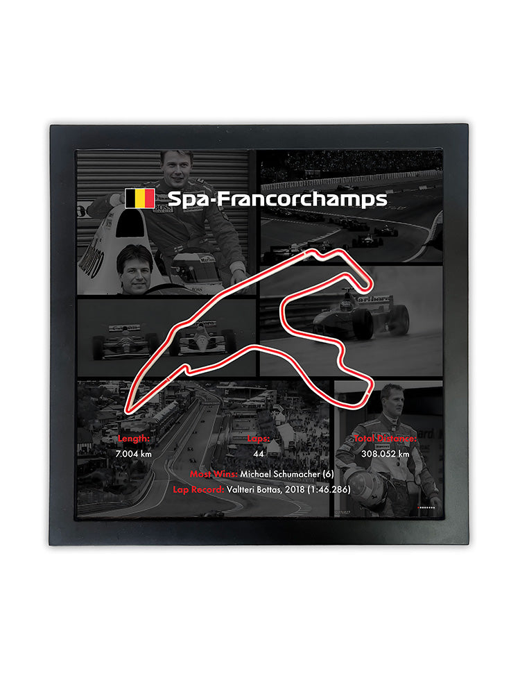 F1 Framed Track 'Spa-Francorchamps'