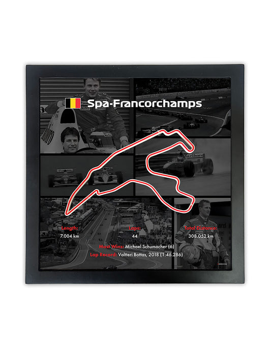 F1 Framed Track 'Spa-Francorchamps'