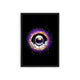 Astronaut 'Galactic Gateway' Framed Poster Black Hard Fiber