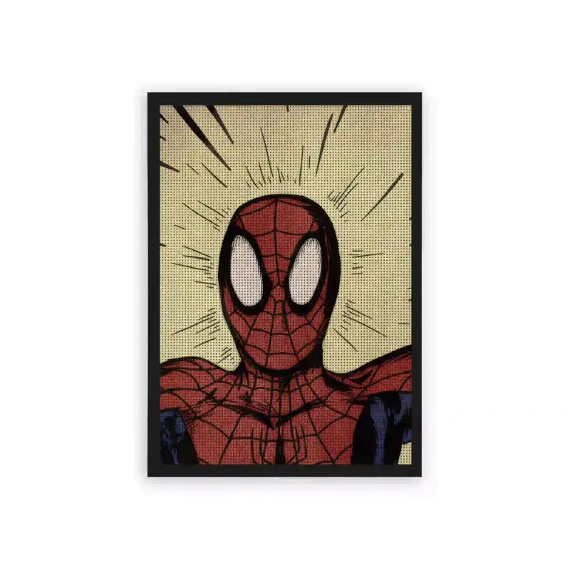 Spiderman 'Spider Sense' Framed Poster Black Hard Fiber